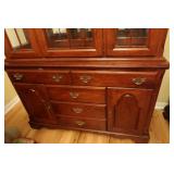 Broyhill Cherry Hutch w/Mirrored Back-Excellent