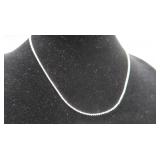 10K 18" White Gold Chain-1.2g