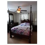 Kincaid Ornate Post Bed-Queen Size-Excellent