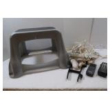 Step Stool, Extension Cords-Lot