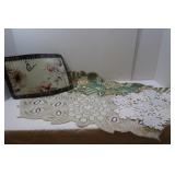 2 Beaded Tablerunners(36"L), Various Placemats