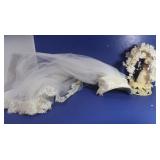 Vintage Veil & Cake Toppr