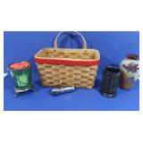 Decorative Basket w/Dcor Items