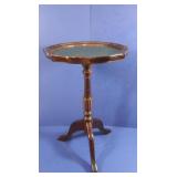 Vintage Side Table w/Leather Top