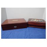 2 Wooden Jewelry Boxes