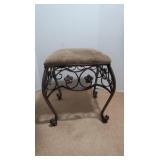 Padded Metal Seat Bench-17"Hx15x14