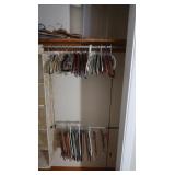 Contents of Closet-Hangers, Fabric hanging bin