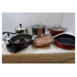 Lg Skillets, Pots&Pans, Copper Chef, Farberware SS