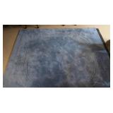 Blue Plush Area Rug-92"x102"