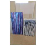 2 Canvas Art Pcs-48"x24", 36"x24"