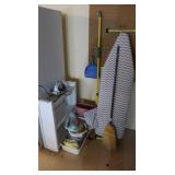 Misc Lot-Ironing Board, Iron, Buckets & more
