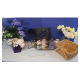 Misc Decor Lot w/Lenox Candle Holder