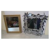 2 Decorative Mirrors-24x20", 26"x27"