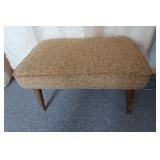 Vintage Padded Foot Stool-14"Hx24Wx16"D