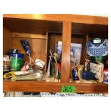 Contents of Cupboard--mostly Paint Supplies