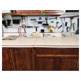 Contents of Pegboard & Front Shelf