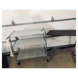 Hospital Tray on Wheels&Metal Shelf on Wheels