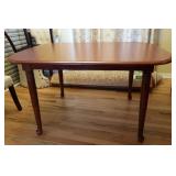 Dining Table w/18" Leaf)-Good Condition except