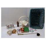 Religious Items w/Wicker Basket(14x10x6"H)