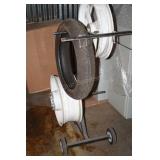 Rolling Cart with Tires and Rims
