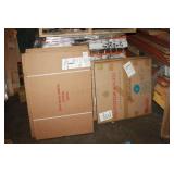 Approximately 7 glass table tops