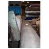 Roll of beige carpet