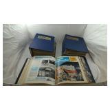 Three binders of Model Railroader magazine