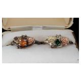 Two rings Black Hills Gold style