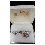 Two Rings - (1) Sterling Silver Black Hills Style