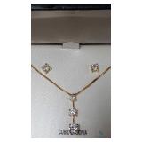 Gold-Plated Stamped Sterling Silver Necklace with