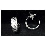 One Pair Hoop Earrings