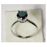 14K Black Diamond Ring