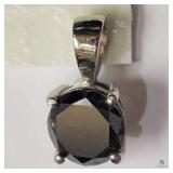 10K Black Diamond Pendant