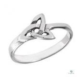 Sterling Silver Celtic Triquetra Ring - Size 7