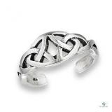 Sterling Silver Celtic Triquetra Toe Ring