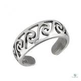 Sterling Silver Swirl Toe Ring