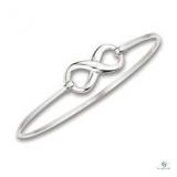 Sterling Silver Infinity Bangle
