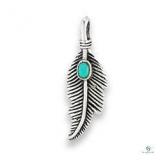 Sterling Silver Feather Pendant
