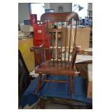 Wood rocking chair