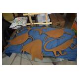 Metal wall art aminals