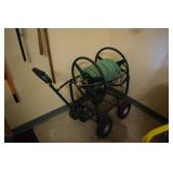 Rolling hose cart