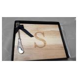 "S" Wooden Cheese Board