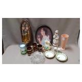 Assorted Lot of Decor including Vases, Platter, Mi