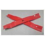 Set of two lawn mower blades - new