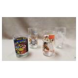 Various Glass Cups (qty 4)