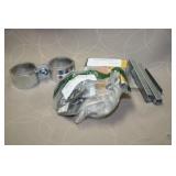 Staples and Pipe clamps