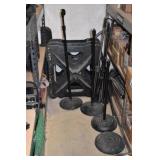 Platform bases, tripods, mic stands