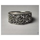 Sterling Silver Marcasite size 6 3/4