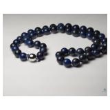 Sterling Silver Lapis Lazuli necklace 18"