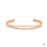 Solid Copper Cuff Bracelet with Cut Out Design Top